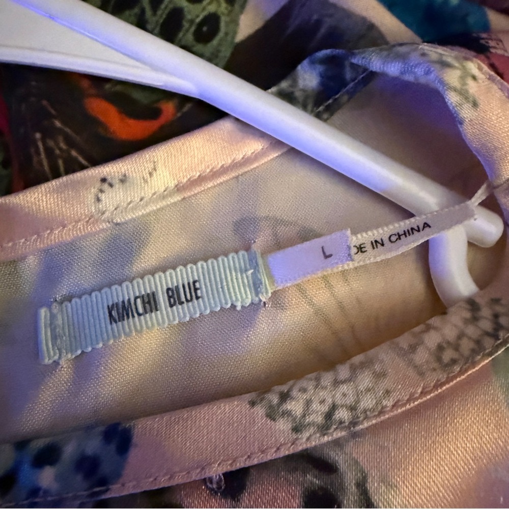 Urban Outfitters Kimchi Blue Carmine Satin Frock Butterfly Ladybug Mini Dress - Picture 5 of 5